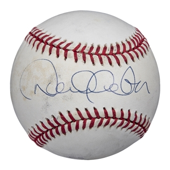 Derek Jeter Signed Official 1996 World Series Selig OML Baseball (Beckett)